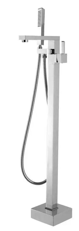 Square Freestanding Bath Mixer With Handheld Shower Chrome and Colours FIL Kitchen Bathroom