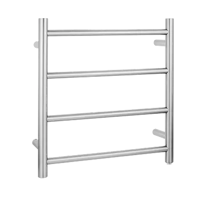 Round  Electric Heated Towel Rack 4 Bars Chrome and Colours FIL Kitchen Bathroom