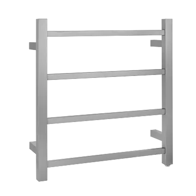 Square Electric Heated Towel Rack 4 Bars Chrome and Colours FIL Kitchen Bathroom