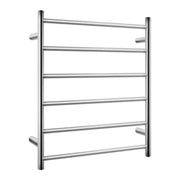 Round  Electric Heated Towel Rack 6 Bars Chrome and Colours FIL Kitchen Bathroom