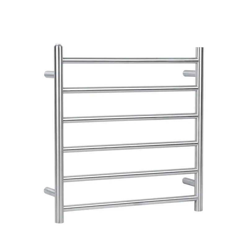 Round  Electric Heated Towel Rack 6 Bars Chrome and Colours FIL Kitchen Bathroom