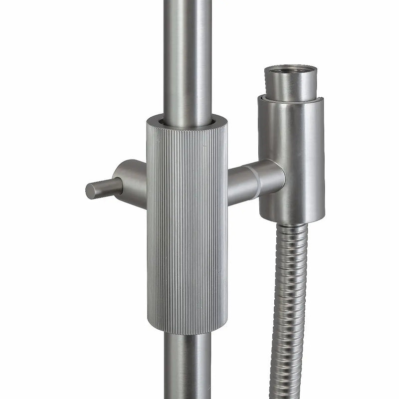CADDENCE Series Brushed Nickel Shower Rail without Handheld Shower FIL Kitchen Bathroom
