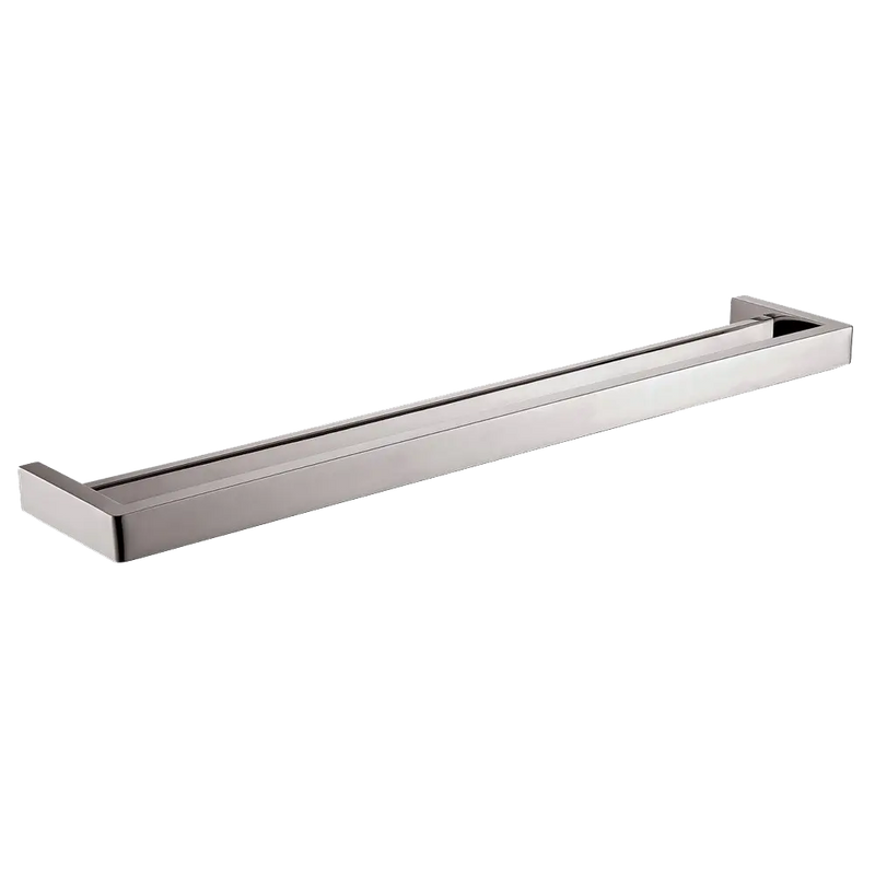 IVANO Series Square Chrome Double Towel Rail 800mm FIL Kitchen Bathroom