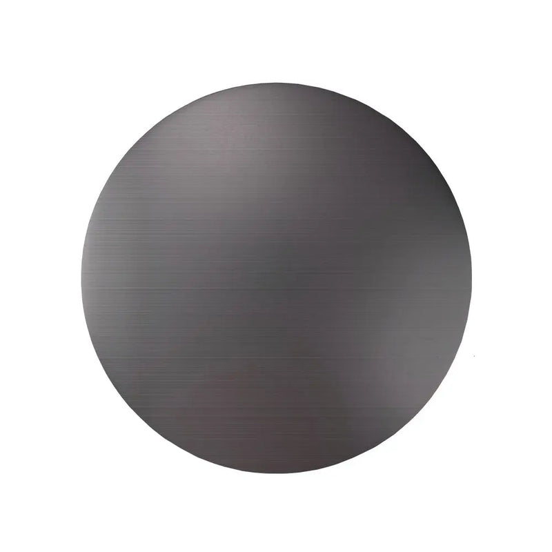 40mm Brushed Gun Metal Grey Solid Brass Bathtub Mushroom Pop Up Waste Drain NO Overflow FIL Kitchen Bathroom