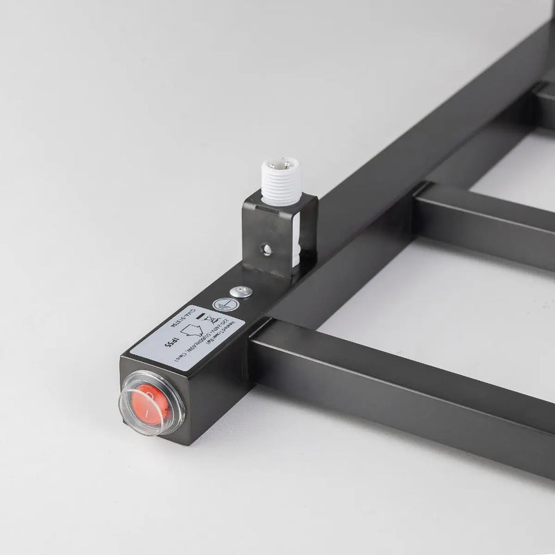 Square  Electric Heated Towel Rack 6 Bars Chrome and Colours FIL Kitchen Bathroom