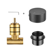 Round Progressive Wall Mixer Handle Chrome and Colours FIL Kitchen Bathroom