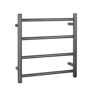 Round  Electric Heated Towel Rack 4 Bars Chrome and Colours FIL Kitchen Bathroom