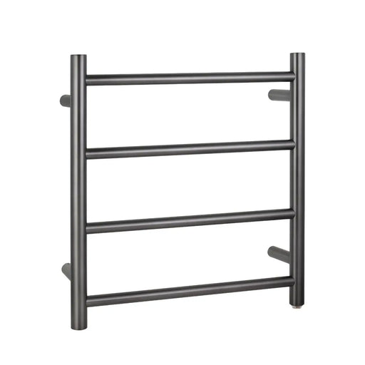 Round  Electric Heated Towel Rack 4 Bars Chrome and Colours FIL Kitchen Bathroom