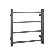 Square Electric Heated Towel Rack 4 Bars Chrome and Colours FIL Kitchen Bathroom