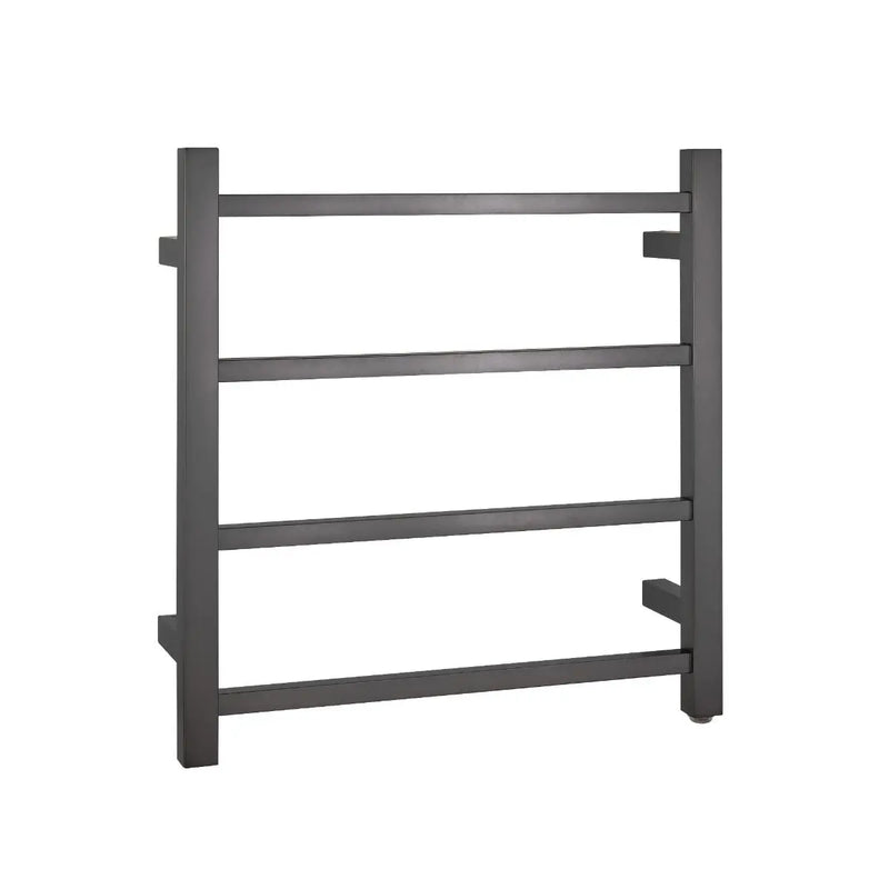 Square Electric Heated Towel Rack 4 Bars Chrome and Colours FIL Kitchen Bathroom