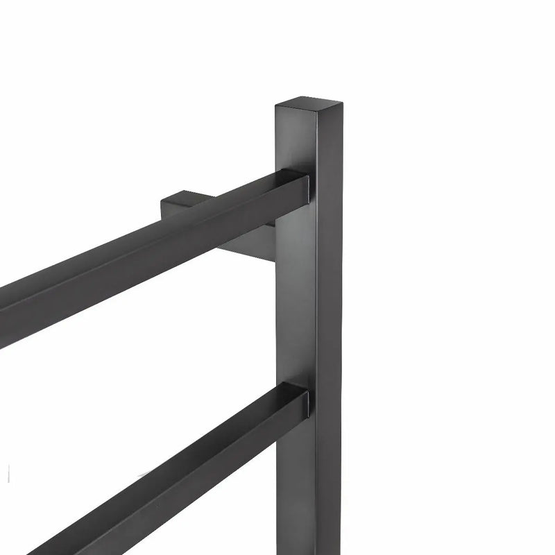 Square Electric Heated Towel Rack 4 Bars Chrome and Colours FIL Kitchen Bathroom