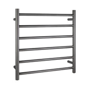 Round  Electric Heated Towel Rack 6 Bars Chrome and Colours FIL Kitchen Bathroom
