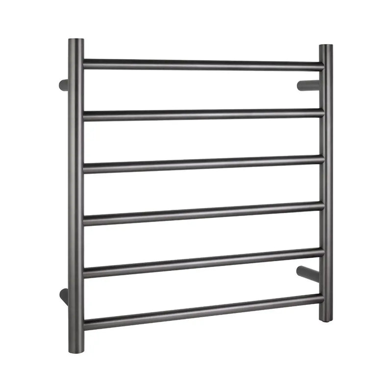 Round  Electric Heated Towel Rack 6 Bars Chrome and Colours FIL Kitchen Bathroom