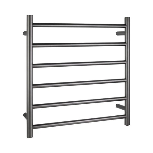 Round  Electric Heated Towel Rack 6 Bars Chrome and Colours FIL Kitchen Bathroom