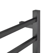 Square  Electric Heated Towel Rack 6 Bars Chrome and Colours FIL Kitchen Bathroom