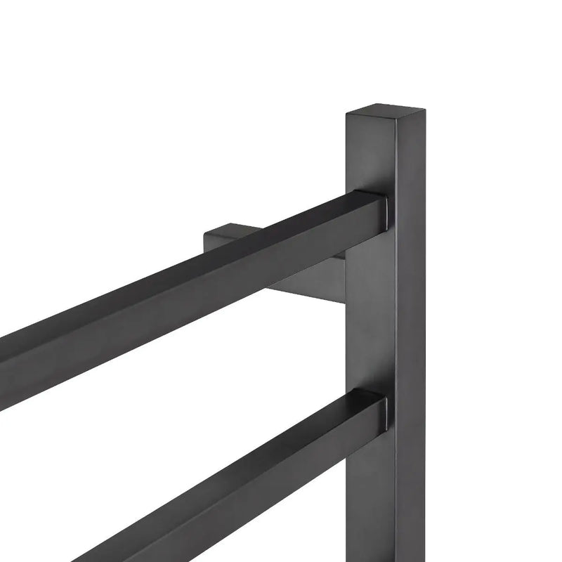 Square  Electric Heated Towel Rack 6 Bars Chrome and Colours FIL Kitchen Bathroom