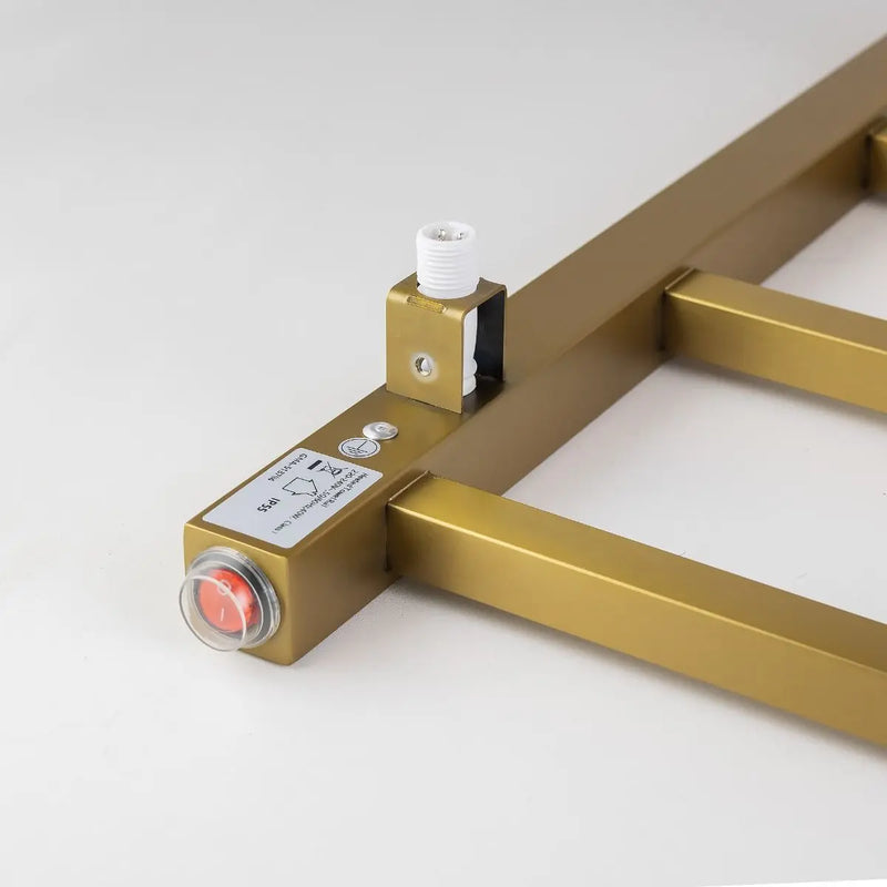Square  Electric Heated Towel Rack 6 Bars Chrome and Colours FIL Kitchen Bathroom