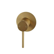 LUCID PIN Round Shower/Bath Wall Mixer Chrome and Colours Aquaperla