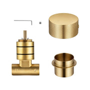 Round Progressive Wall Mixer Handle Chrome and Colours FIL Kitchen Bathroom