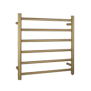 Round  Electric Heated Towel Rack 6 Bars Chrome and Colours FIL Kitchen Bathroom