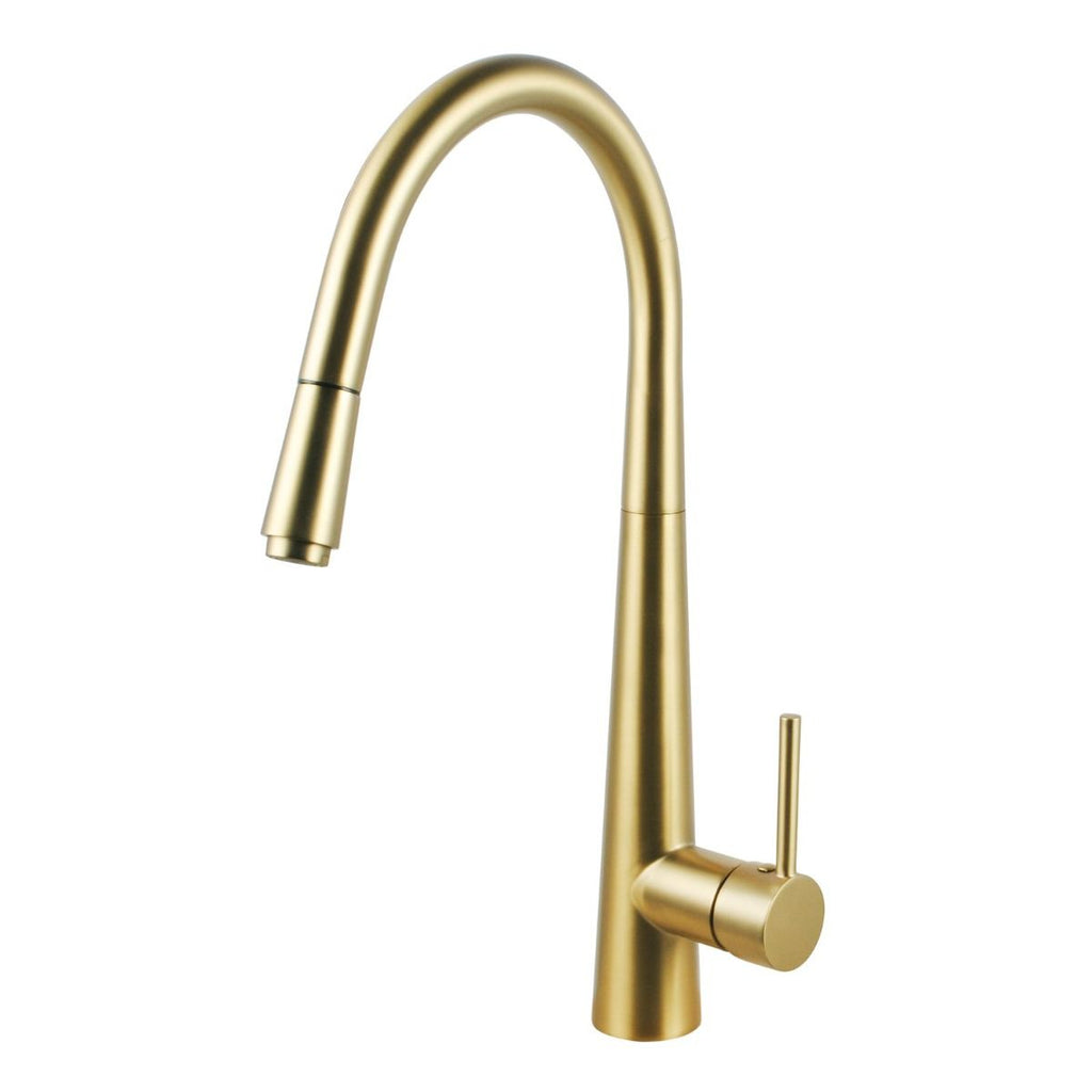 Round Pull Out Kitchen Sink Mixer Tap Chrome and Colours