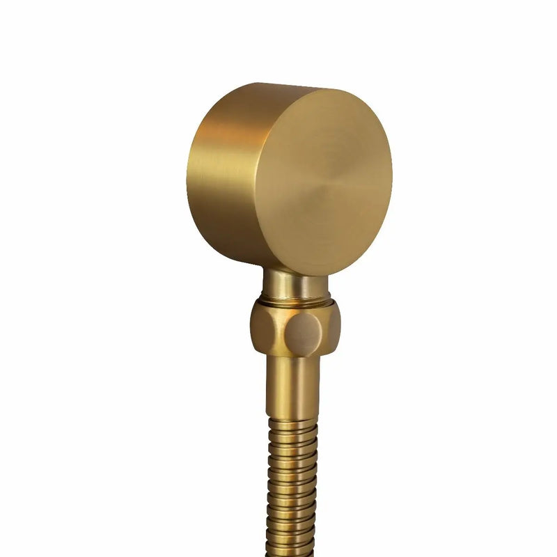 CADDENCE Series Brushed Yellow Gold Shower Rail without Handheld Shower FIL Kitchen Bathroom