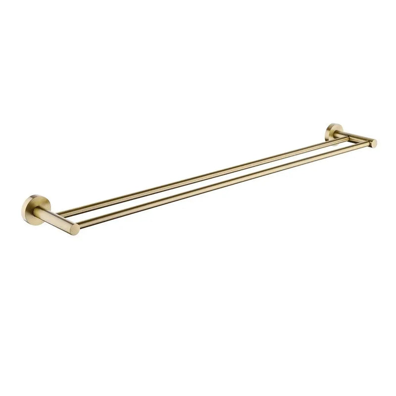 LUCID PIN Round Double Towel Rack Rail 800mm Chrome and Colours FIL Kitchen Bathroom
