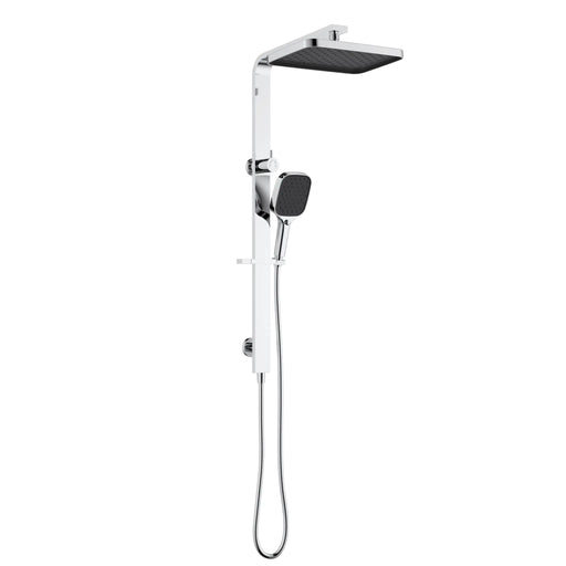 ACL Ceram Multi-Function Twin Rail Shower Set Top-Inlet PHC636-201 Chrome - overhead and rail shower