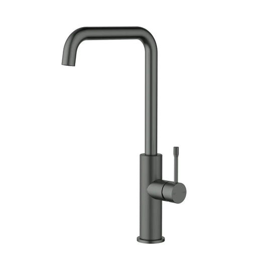 IKON Linie Square Neck Sink Mixer Gun Metal - FIL Kitchen Bathroom
