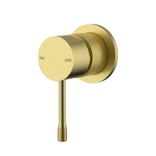 IKON Linie Basin/Bath Wall Mixer Trim Kit Brushed Gold - FIL Kitchen Bathroom