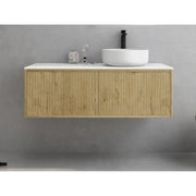 Bellevue Ensuite Slim Wall Hung Vanity Prime Oak 900X386X380mm/1200X386X380mm - FIL Kitchen Bathroom