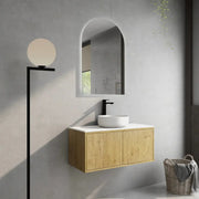 Bellevue Ensuite Slim Wall Hung Vanity Prime Oak 900X386X380mm/1200X386X380mm - FIL Kitchen Bathroom
