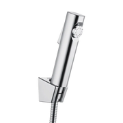 Round ABS Toilet Bidet Spray Kit with Stainless Steel Hose Chrome and Colours FIL Kitchen Bathroom