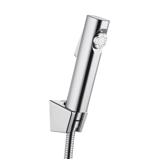 Round ABS Toilet Bidet Spray Kit with Stainless Steel Hose Chrome and Colours FIL Kitchen Bathroom