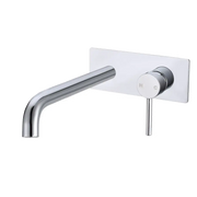 LUCID PIN Series Wall Mixer With Round Spout Chrome & Colours FIL Kitchen Bathroom