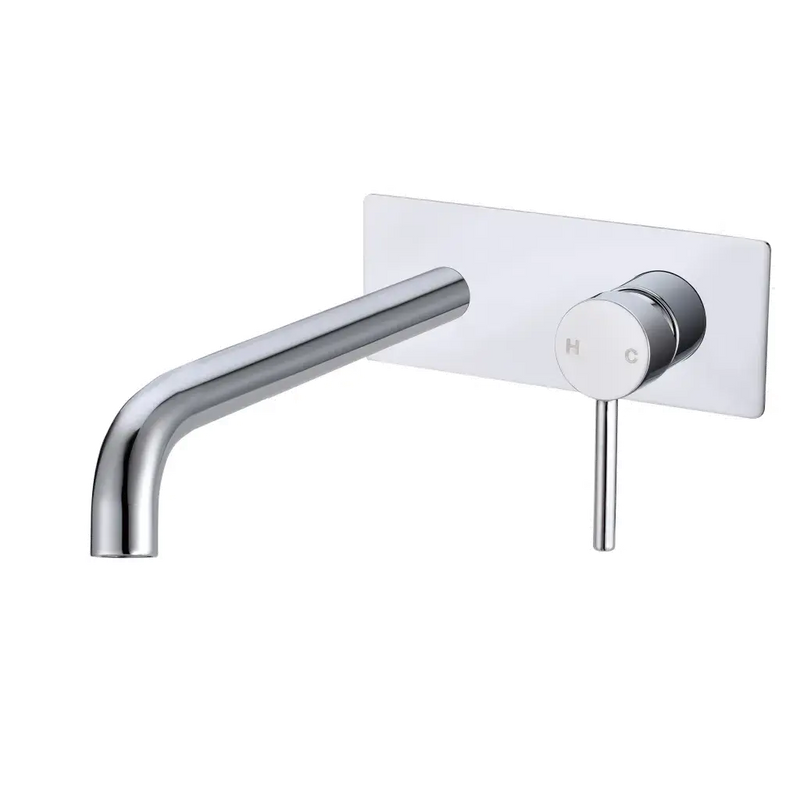 LUCID PIN Series Wall Mixer With Round Spout Chrome & Colours FIL Kitchen Bathroom