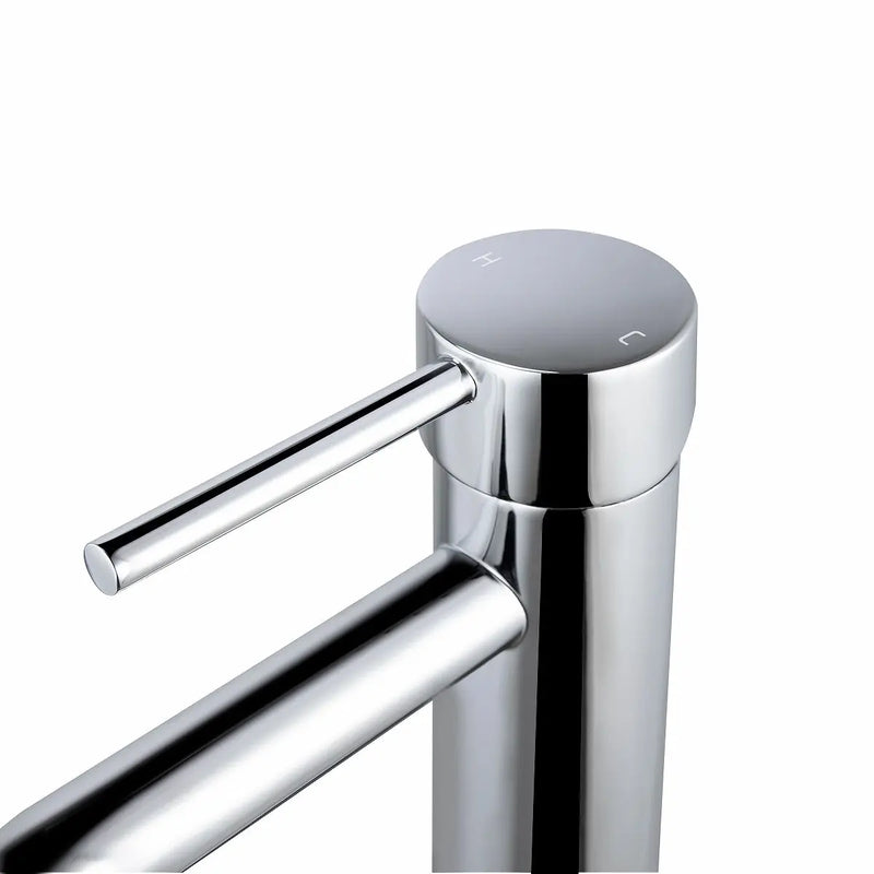 LUCID PIN Series Round Tall Basin Mixer  Chrome & Colours FIL Kitchen Bathroom