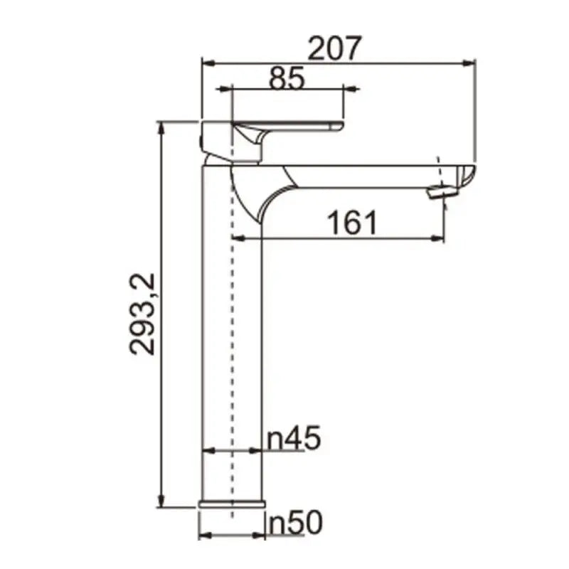 VOG Tall Basin Mixer Chrome & Colours FIL Kitchen Bathroom