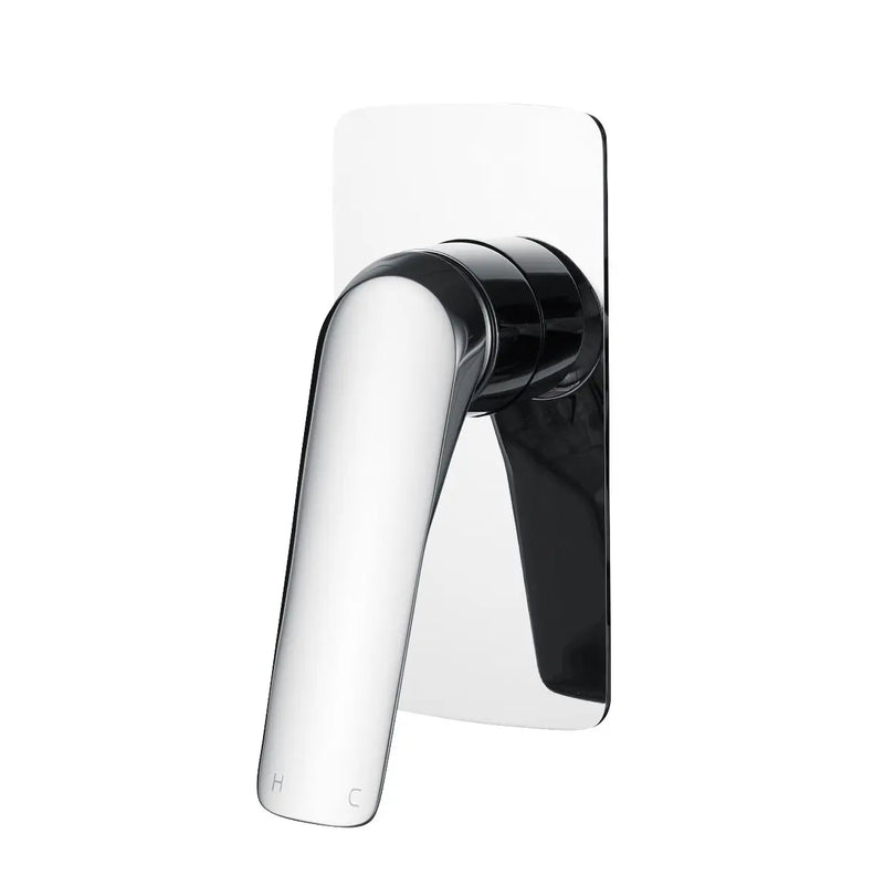 AU Square Chrome/Black Shower/Bath Wall Mixer FIL Kitchen Bathroom