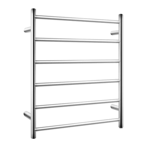 Round  Electric Heated Towel Rack 6 Bars Chrome and Colours FIL Kitchen Bathroom