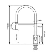 Round Chrome Kitchen Sink Mixer Tap FIL Kitchen Bathroom