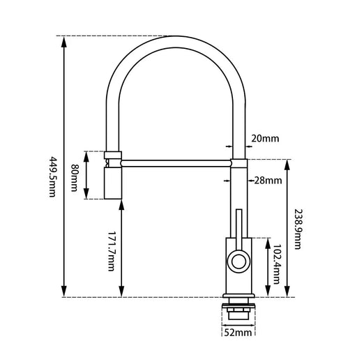 Round Chrome Kitchen Sink Mixer Tap FIL Kitchen Bathroom