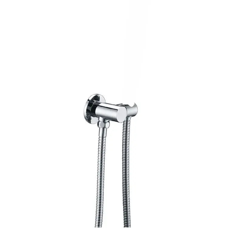 Round Chrome/Black Hand held Shower Bracket Holder FIL Kitchen Bathroom