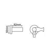 Round Chrome/Black Hand held Shower Bracket Holder FIL Kitchen Bathroom