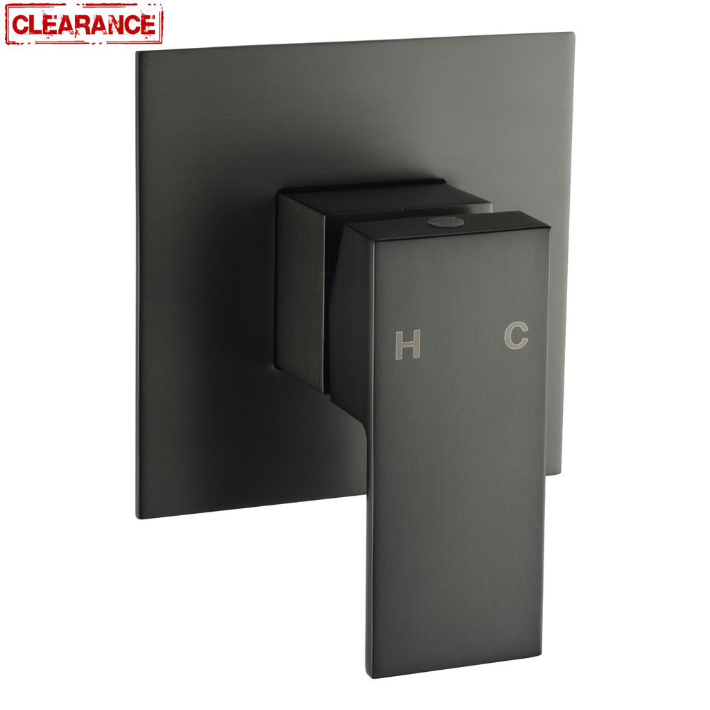 BLAZE Black/Gun Metal Grey Shower Wall Mixer(color up)