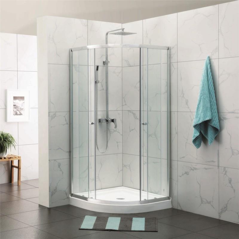 Covey Australia Round Corner Sliding Framed Shower Screen | 1000mm