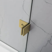 FIXED PANEL OVER BATHTUB SCREEN BRUSHED GOLD FIL Kitchen Bathroom