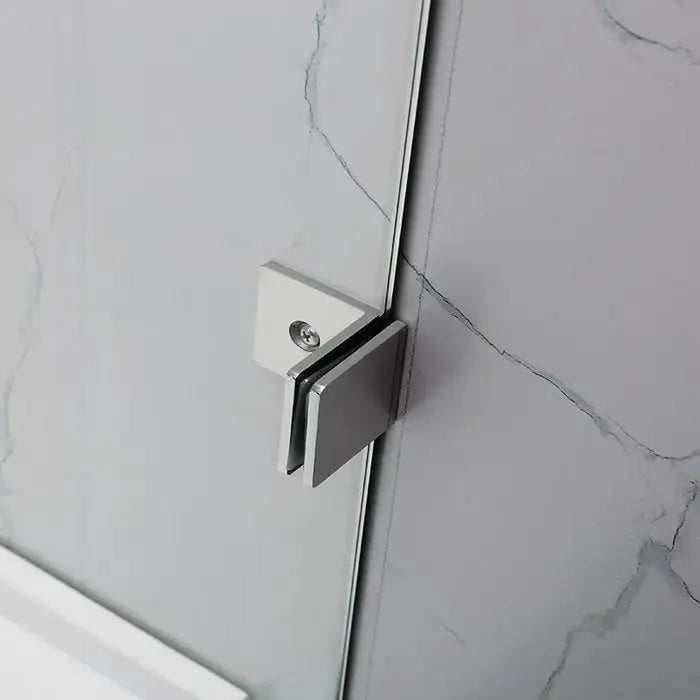 FIXED PANEL OVER BATHTUB SCREEN BRUSHED NICKEL FIL Kitchen Bathroom