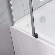 FIXED AND SWING PANEL OVER BATHTUB SCREEN CHROME FIL Kitchen Bathroom