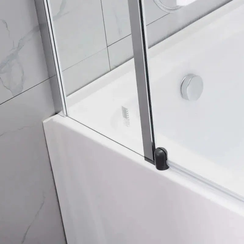 FIXED AND SWING PANEL OVER BATHTUB SCREEN CHROME FIL Kitchen Bathroom